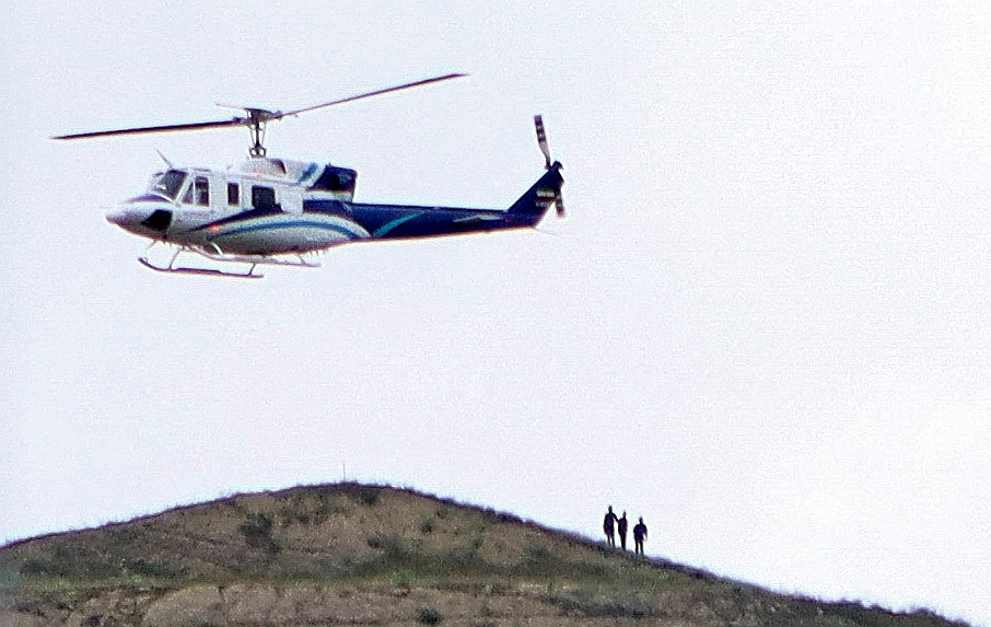 Irānas prezidenta Ibrahima Raisi helikopters neilgi pirms avārijas valsts ziemeļos.