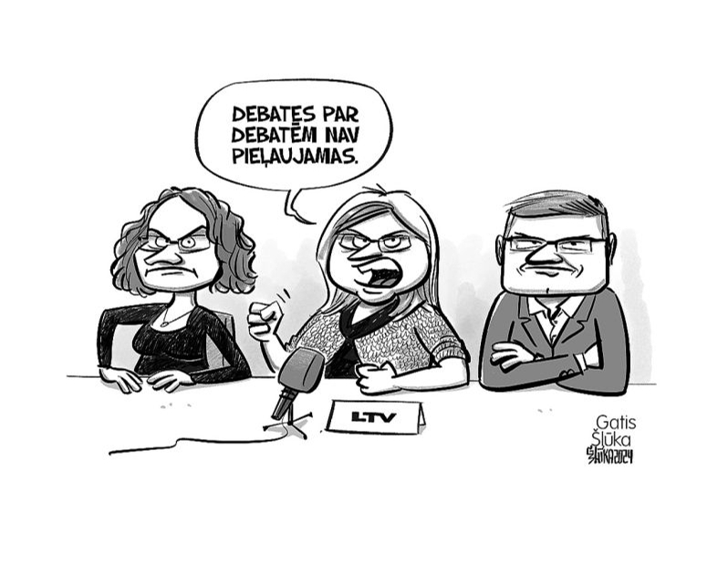 Zīmē Gatis Šļūka. Debates par debatēm nav pieļaujamas!