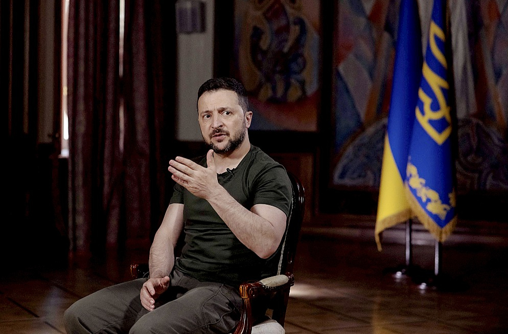 Amatā stāšanās piekto gadskārtu Volodimirs Zelenskis atzīmēja ar intervijām vairākām Rietumu ziņu aģentūrām.