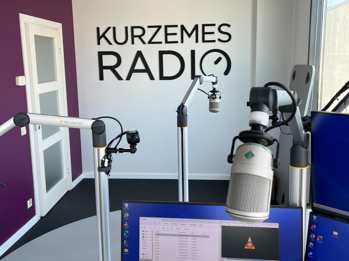 "Kurzemes Radio" jaunā studija.