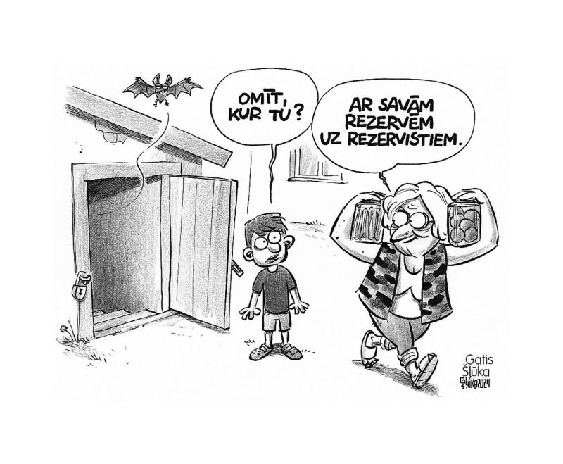Zīmē Gatis Šļūka. Omīt, kur tu?