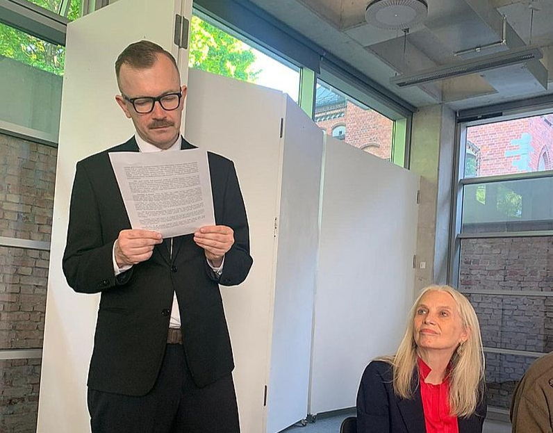 Kārlis Vērdiņš un Nora Teikmane.