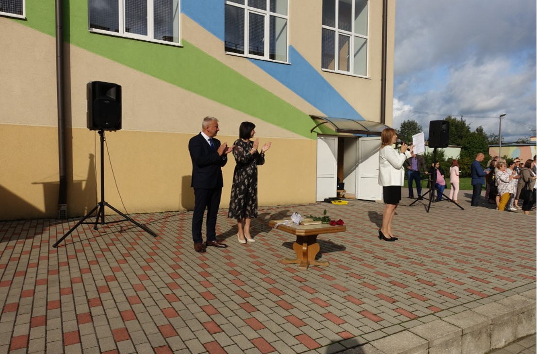 Zinību diena Pļaviņu vidusskolā 2023. gada 1. septembrī.