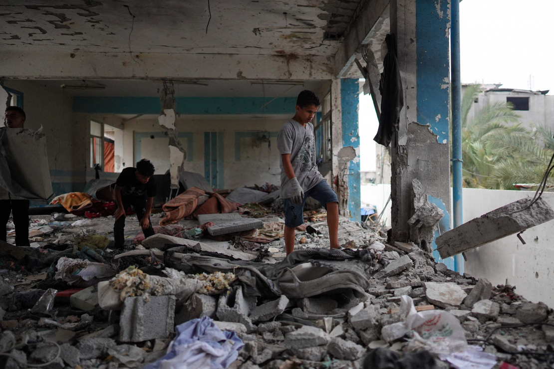 UNRWA skola Gazas joslas centrālajā daļā.