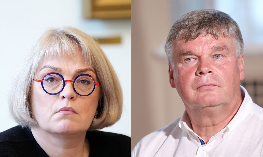 Ilona Meija un Romāns Vanags.