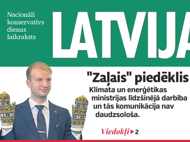 Klimata un enerģētikas ministrs Kaspars Melnis.