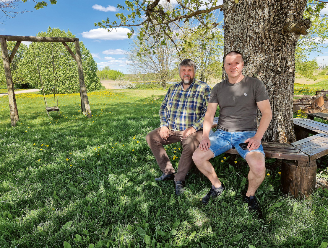 Brāļi Egils un Dainis Kreicbergi.