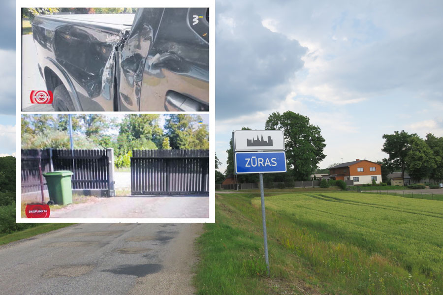 Zaglis naktī no 22. uz 23. jūniju apstaigājis Zūru ciemu. Mājā, kas redzama pa labi, nelūgto viesi sašāva mednieks.