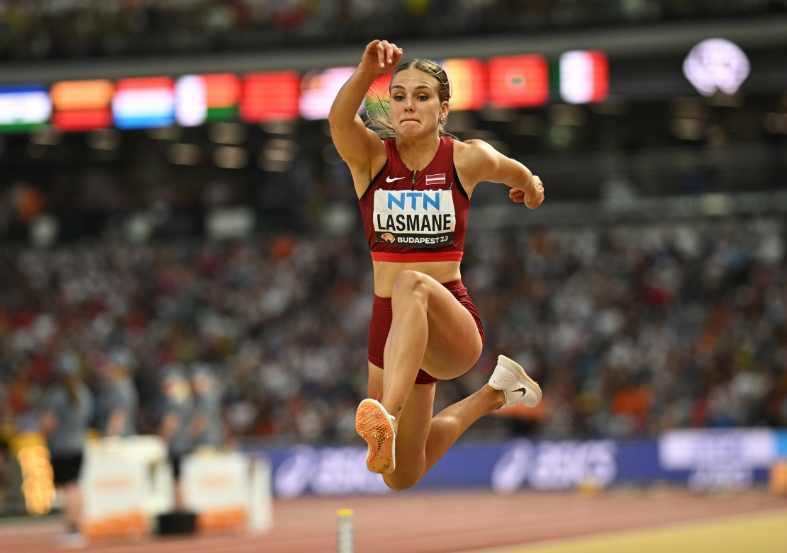 Rūta Kate Lasmane Pasaules čempionātā vieglatlētikā Budapeštā 2023. gada 23. augustā.