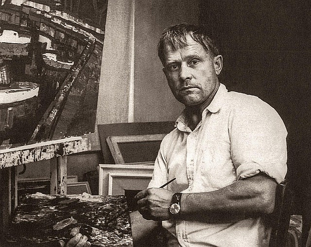 Fotogrāfija. Valdis Bušs 1972. gadā, savas pirmās personālizstādes laikā. Spēka un radošā pacēluma periods mākslinieka dzīvē.