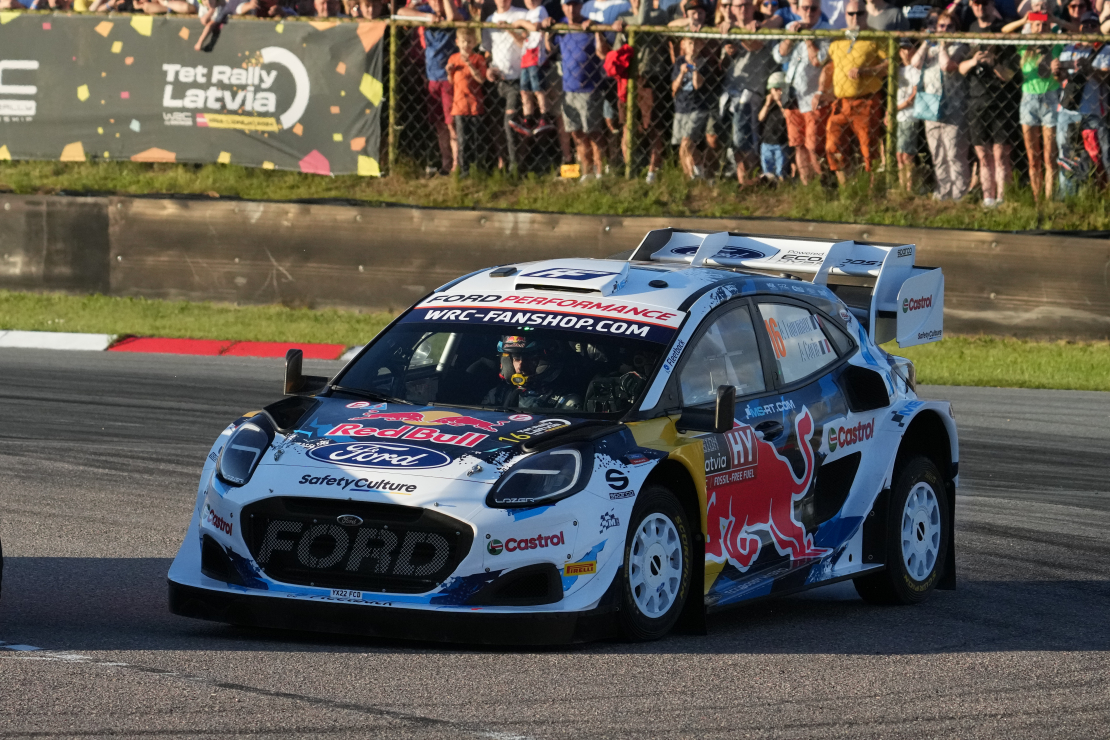 FIA pasaules rallija čempionāta "Tet Rally Latvia" ātrumposms Biķernieku trasē.