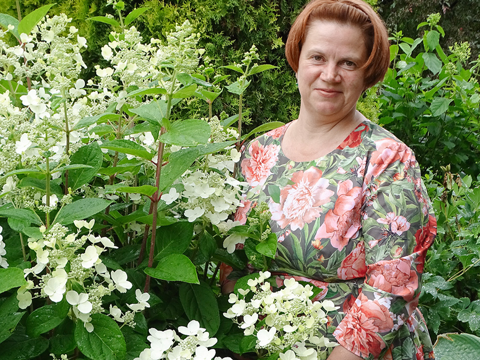 Dārza saimniece Zita Petruseviča.