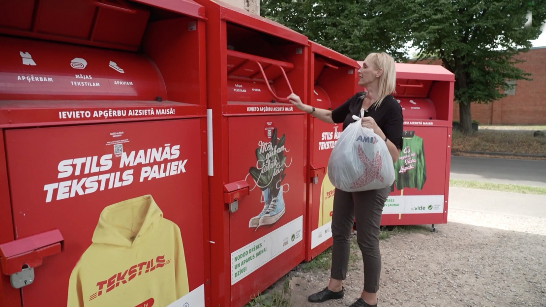 Kas no konteineru sastāva aiziet labdarībai, kas nokļūst lietoto apģērbu veikalos, un ko nosūta uz trešajam valstīm?