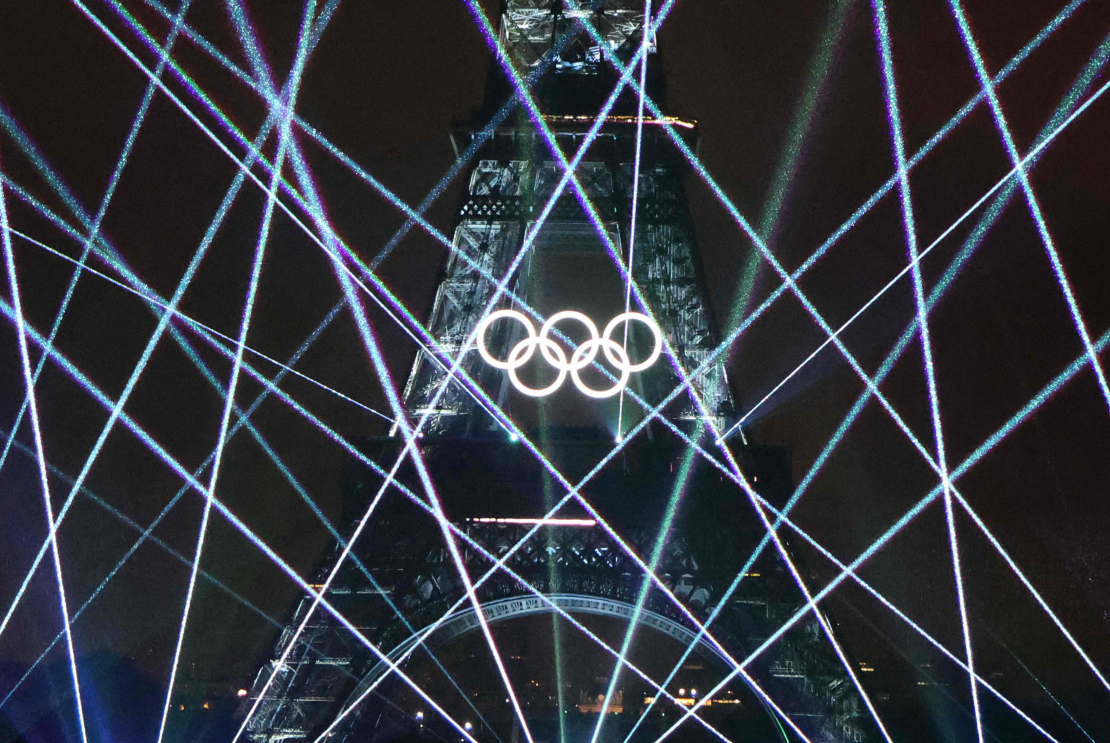 Parīze, olimpisko spēļu atklāšanas ceremonija.