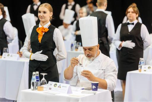 Izstādē “Riga Food” Ķīpsalā.