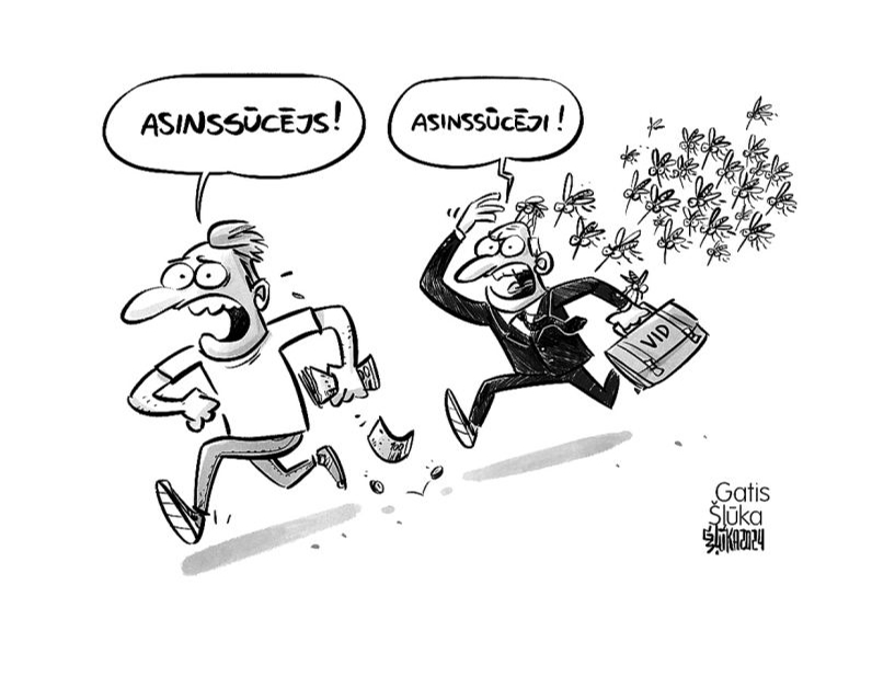 Zīmē Gatis Šļūka. Asinssūcēji!