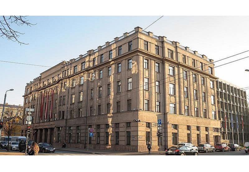 Latvijas Aizsardzības ministrijas ēka mūsdienās.