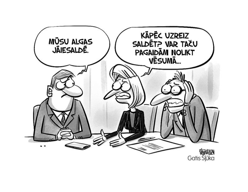 Zīmē Gatis Šļūka. Var taču nolikt vēsumā!