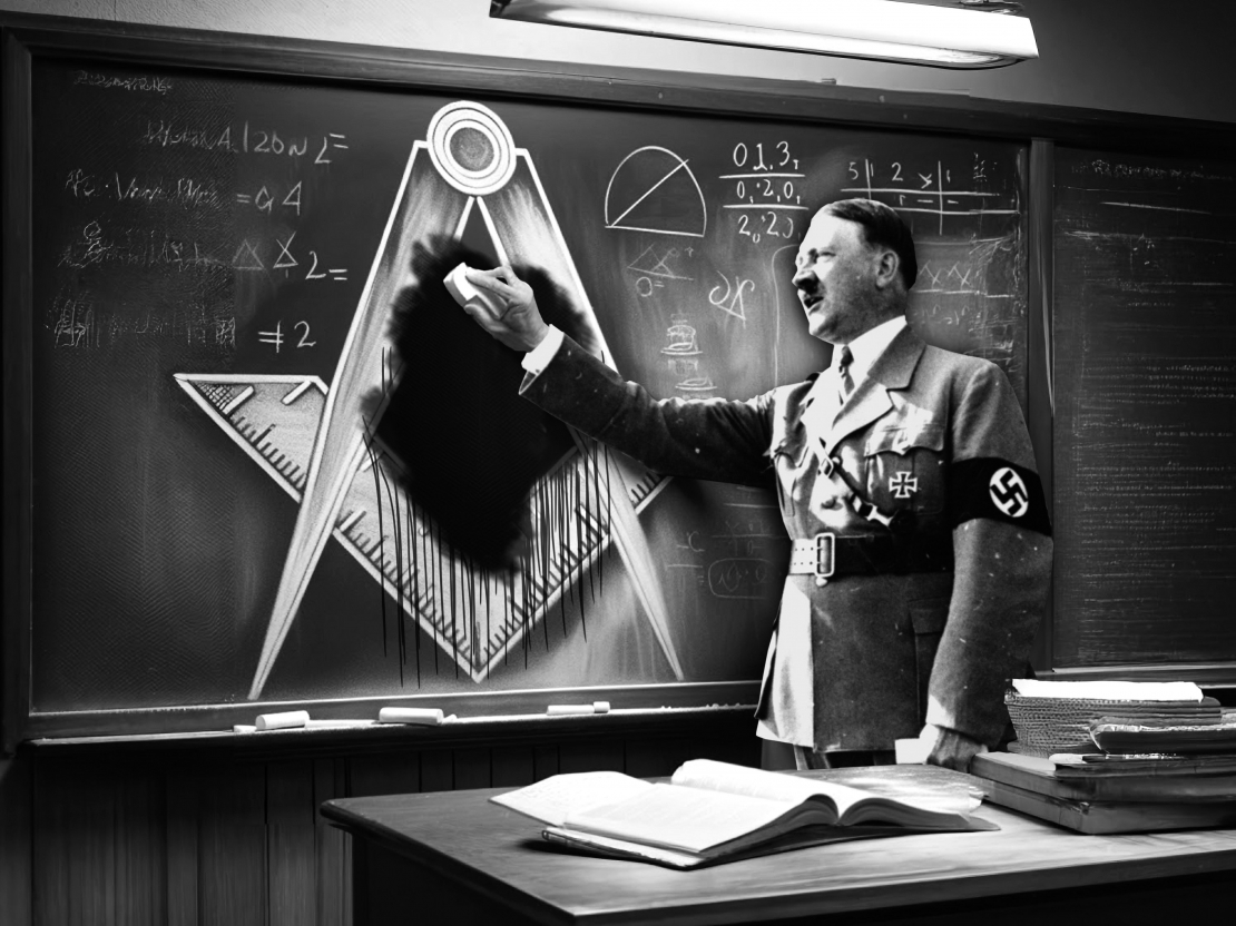 Hitlers nežēloja līdzekļus masonu iznīcināšanai.