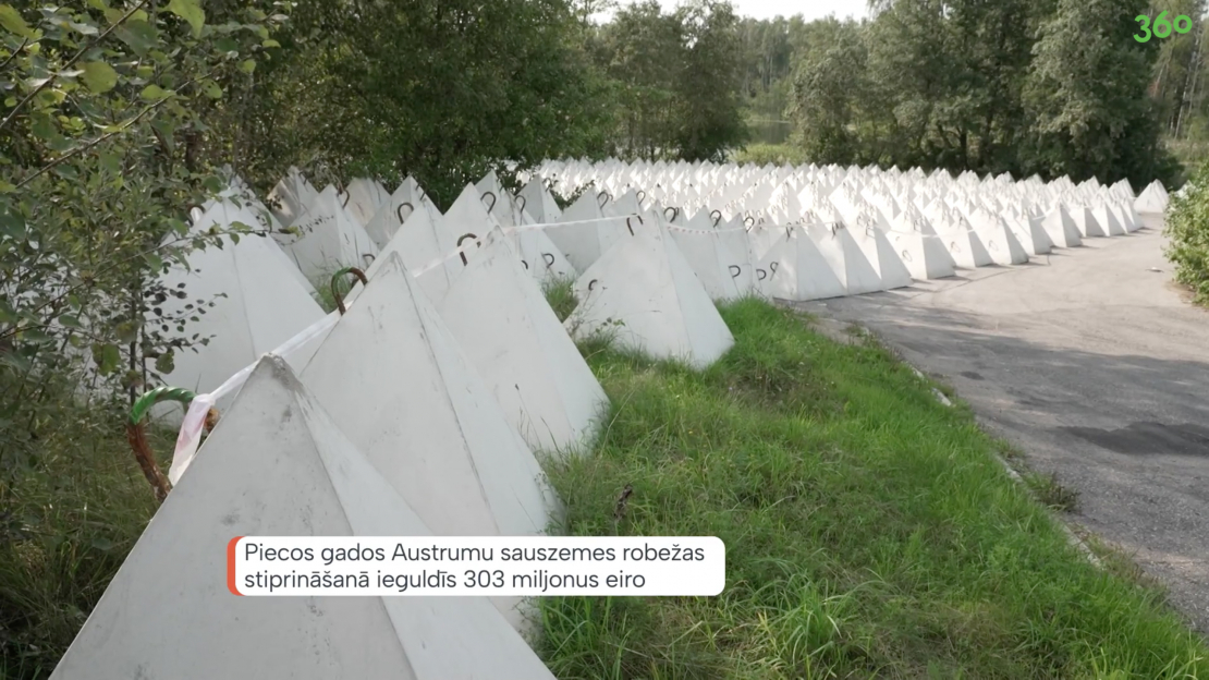 Joprojām aktīvi turpinās darbs pie Latvijas sauszemes robežas stiprināšanas – Austrumu pierobežā savesti “pūķa zobi” un “prettanku eži”.