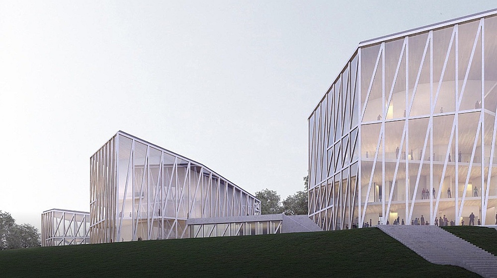 Spāņu arhitektu kompānijas "Arquivio Architects" projekta vizualizācija.