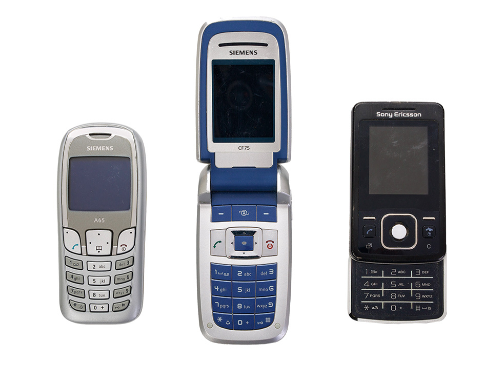 Mobilie podziņtelefoni.