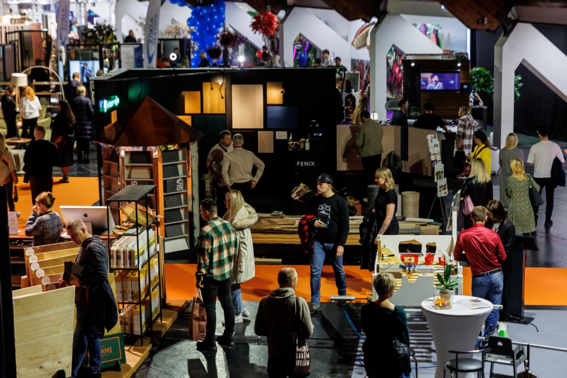 Mēbeļu izstāde “Riga Furniture and Interior 2024” Ķīpsalā.