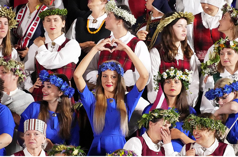 Dziesmu svētku koncerts Lielajā estrādē 2023. gada 9. jūlijā.