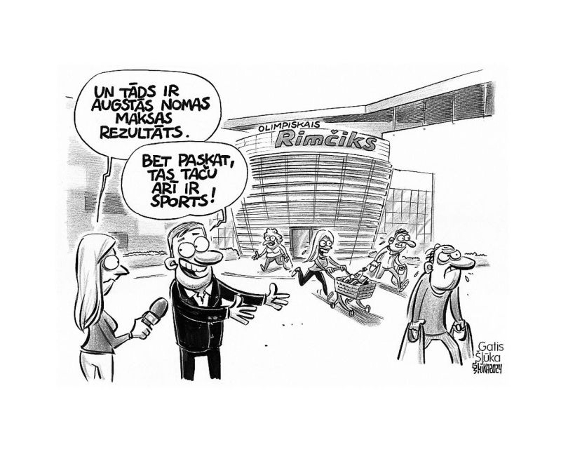 Zīmē Gatis Šļūka. Tas taču arī ir sports!