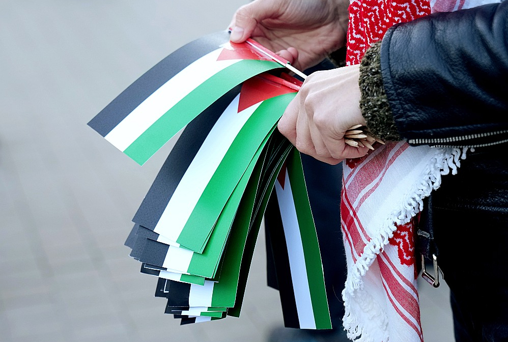 Pasākums bojāgājušo Palestīnas iedzīvotāju piemiņai.