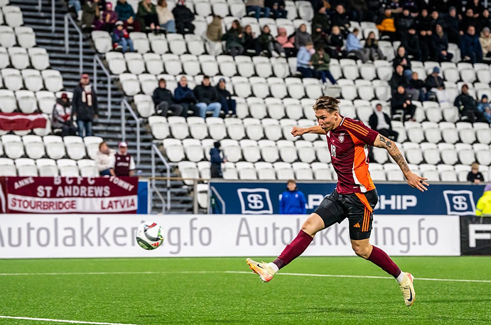 Dario Šits otrajā spēlē atklāj savu gūto vārtu rēķinu Latvijas izlases sastāvā.