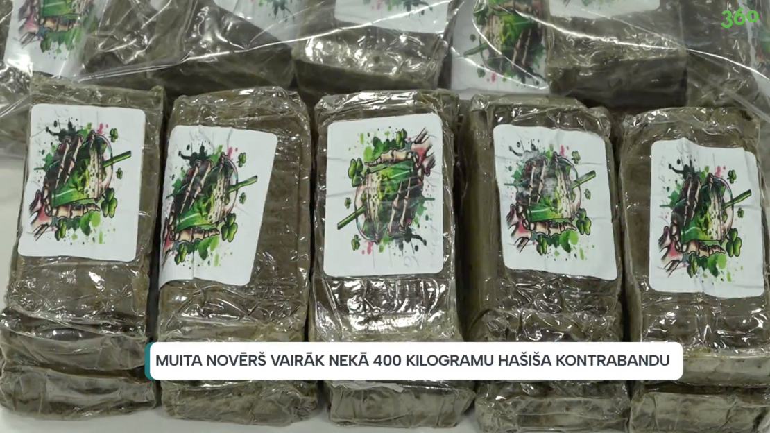 Trīs kravās oktobrī kopumā aizturēti vairāk nekā 700 kilogrami hašiša.