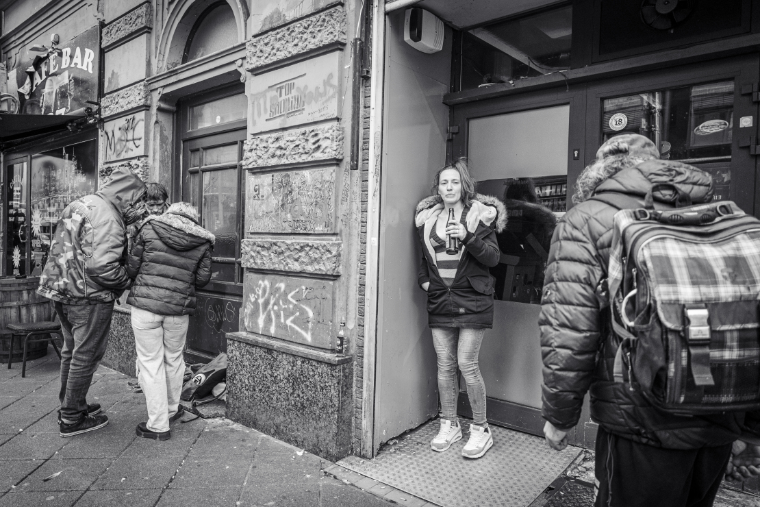 Frankfurtes ielas, galerijas, arhitektūra. Grāmatu tirgus. Vācija. 
