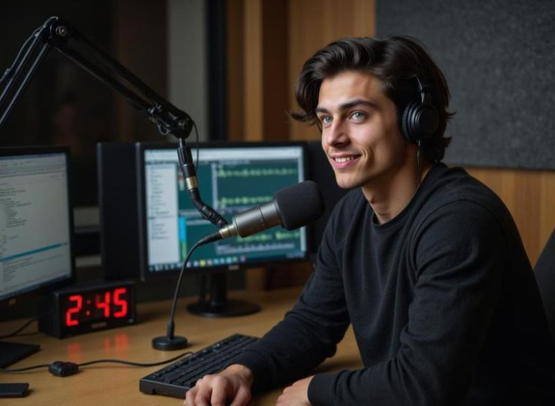 Polijas radiostacijas "OFF Radio Krakow" mākslīgā intelekta radītais raidījumu vadītājs Jakubs "Kuba" Zielinskis. 
