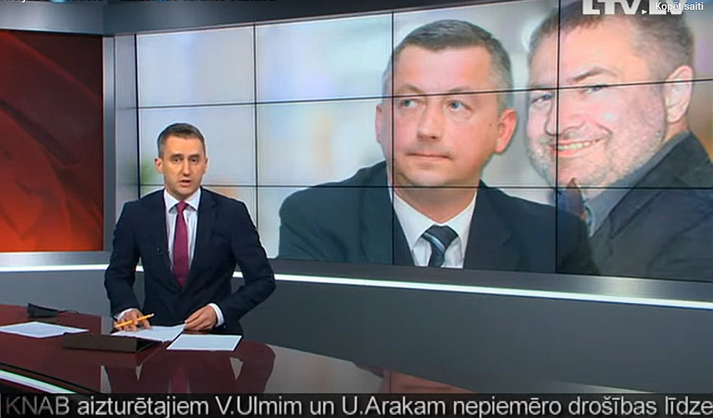 Mediji pirms deviņiem gadiem – 2015. gada vasarā – ziņoja, ka toreizējais virsprokurora pienākumu izpildītājs Vilnis Ulmis (attēlā no labās) un Valsts policijas Kriminālistikas pārvaldes vadītājs Uģis Araks atzīti par aizdomās turamām personām KNAB sāktā kriminālprocesā, un minēja arī informāciju par citiem lietā iejauktajiem personāžiem. Toreizējais ģenerālprokurors Ēriks Kalnmeiers LTV teicis: "Protams, tas nedara godu prokuratūrai. Ja apstiprināsies [vaina] – būs par diviem negodīgiem cilvēkiem prokuratūrā [domāti prokurori Ulmis un Krupskijs. – Red.] mazāk. Nodrošināties, ka tādi cilvēki nestrādā prokuratūrā un ka nākotnē tādu nebūs, ir praktiski neiespējami. Prokuratūrā ir 900 cilvēki – prokurori un tehniskie darbinieki –, katram iekšā neieskatīsies. Bet KNAB to ir labi atstrādājis, un katrā ziņā tagad lai viņi veic izmeklēšanu, un tad jau redzēsim, kas tur finālā iznāks." Tiesvedība šajā lietā pirmajā instancē ilgusi vairāk nekā septiņus gadus.