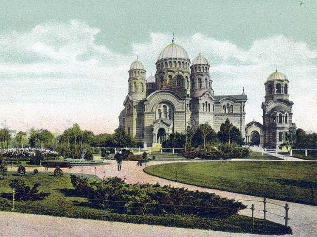 Pareizticīgo katedrāle 20. gs. sākumā.