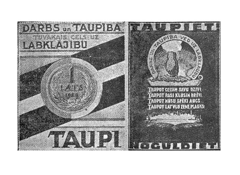 Taupības dienas plakāti 1929. gadā.