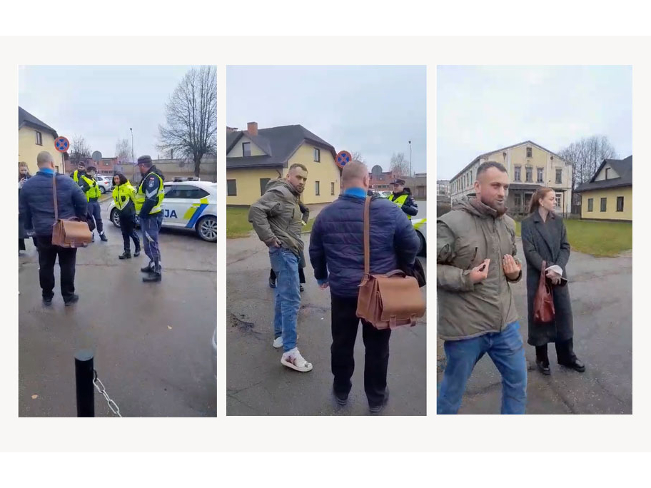 Pēc anonīma zvana par iespējamu narkotiku lietošanu tiesas sēdē, bokseris Zutis skaidrojas ar policiju.