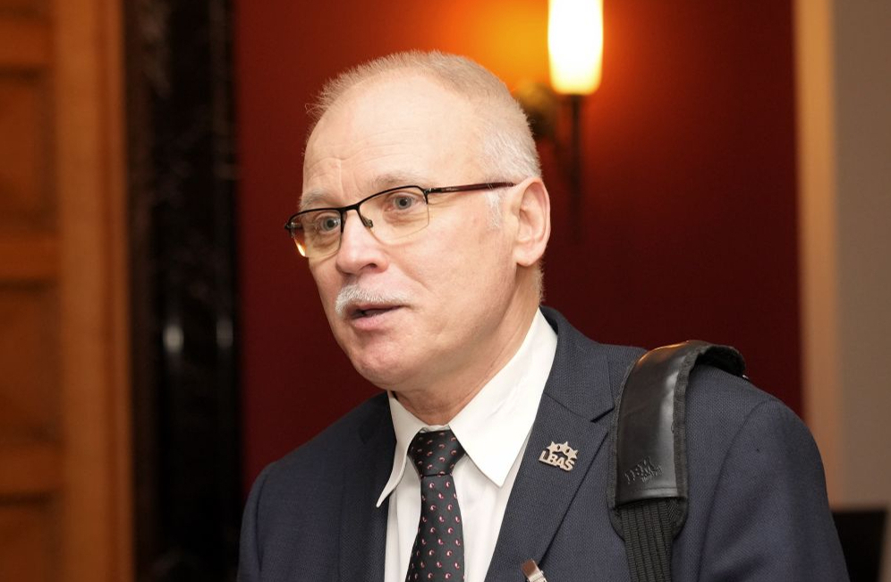 Latvijas Veselības un sociālās aprūpes darbinieku arodbiedrības priekšsēdētājs Valdis Keris.