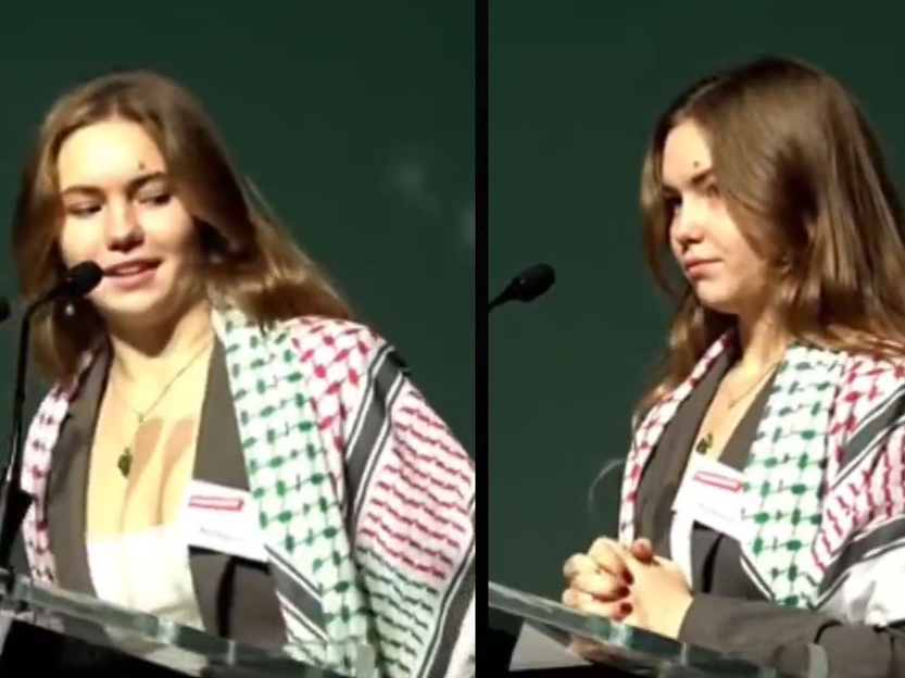 Marta Bogustova, partijas "Progresīvie" kongresā.