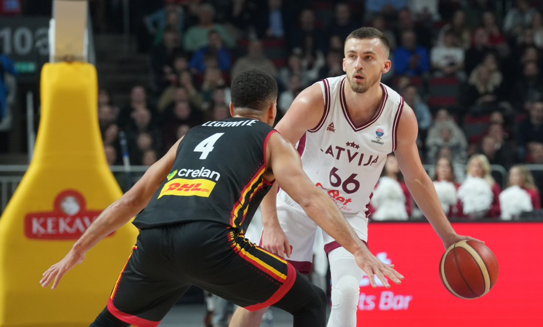 2025. gada Eiropas čempionāta kvalifikācijas turnīra spēle basketbolā vīriešiem starp Latvijas un Beļģijas komandām "Arēnā Rīga". Kristers Zoriks. 