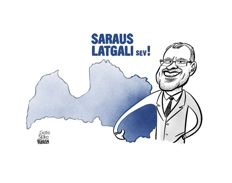 Zīmē Gatis Šļūka. Saraus Latgali sev!