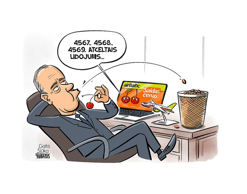 Zīmē Gatis Šļūka. 4569. atceltais lidojums...