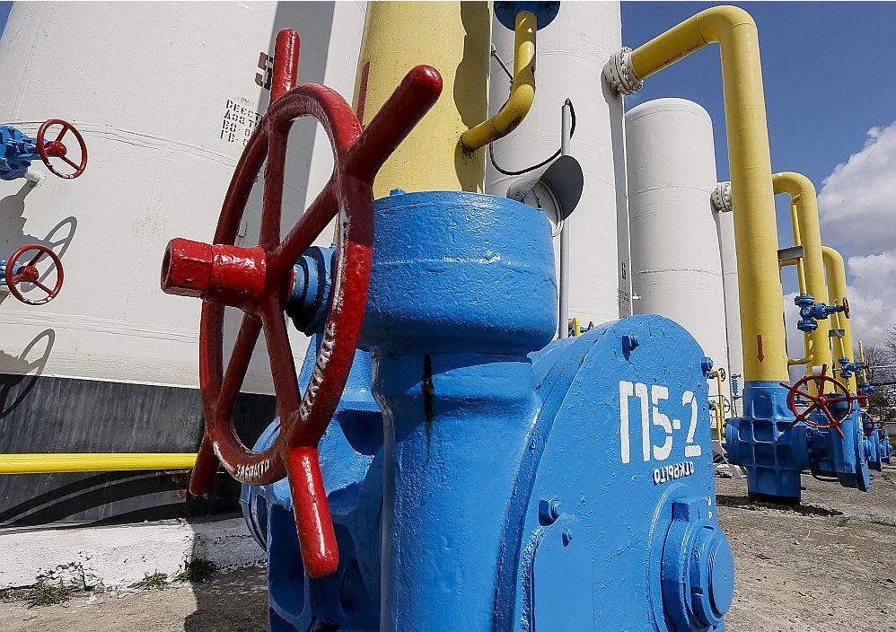 Gāzes kompresoru stacija Kijivas apkārtnē.