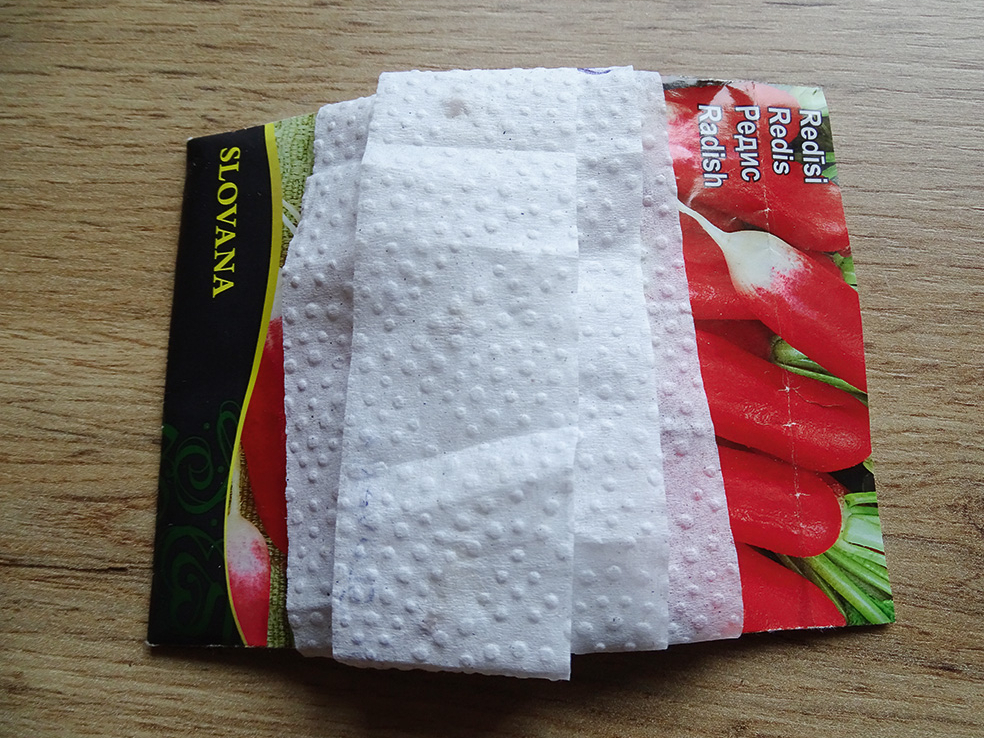 Gatava sēklu lente.