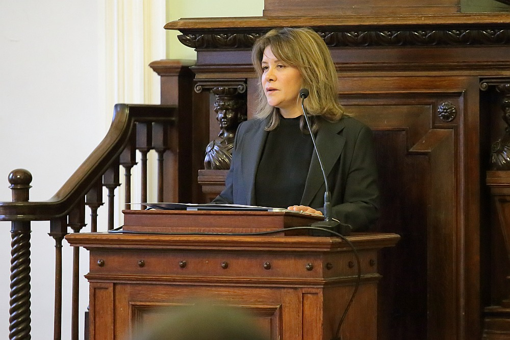 Turcijas Republikas vēstniecības rīkota konference Latvijas Universitātē.