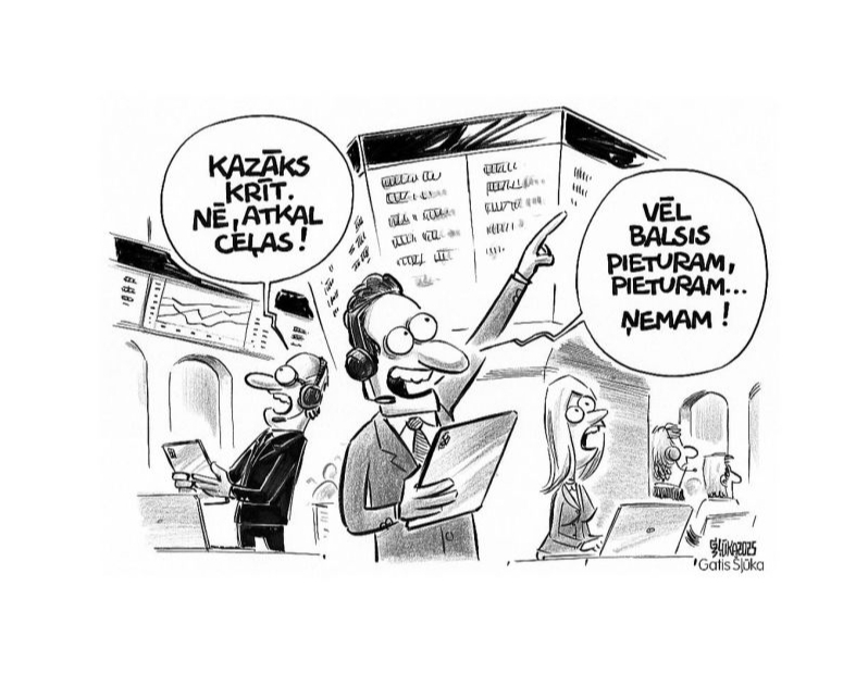 Zīmē Gatis Šļūka. Politiskais tirgus
