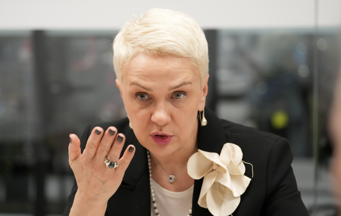 Latvijas apvienotā sabiedriskā medija valdes priekšsēdētāja Baiba Zūzena.