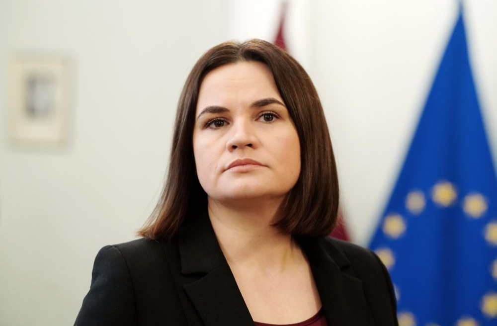 Baltkrievijas demokrātiskās kustības līdere Svjatlana Cihanouska.