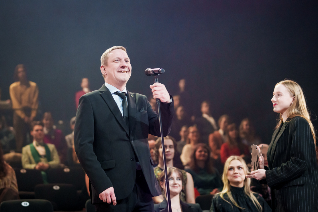 "Lielais Kristaps" balvas pasniegšanas ceremonija. A. Skrastiņš.